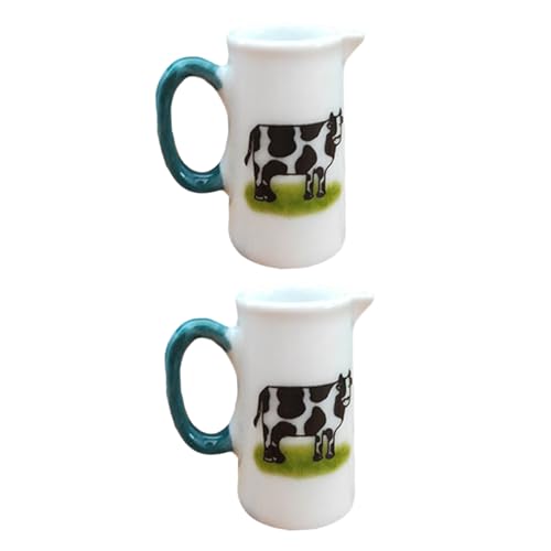 ibasenice 2 Stücke Puppenhaus-Milchbecher für kinderspielzeug Toys for Mini- Mini-Cup- Mini- - Milchbecher Keramik von ibasenice