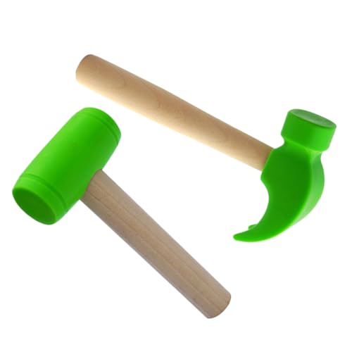 ibasenice 2 Stücke Simulationshammerspielzeug Mini-Maschine Klauenmaschine Kinderspielzeug Werkzeug Set lustiges Babyspielzeug Hammerschlagspielzeug Kunststoff Green von ibasenice
