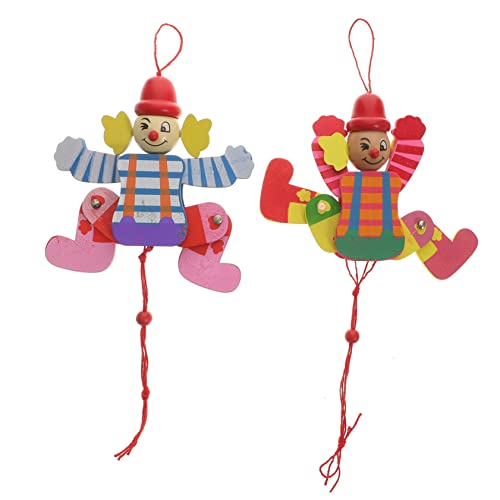 ibasenice 2 - Teilige Schnur Handpuppe interaktives Puppen weihnacjtsdeko kinderknallzeug Clown - Marionettenpuppen Figur Holzpuppe Marionette Marionettenkinder ibasenice 2 - Teilige Schnur Handpuppe interaktives Puppen weihnacjtsdeko kinderknallzeug Clown - Marionettenpuppen Figur Holzpuppe Marionette Marionettenkinder von ibasenice