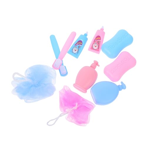 ibasenice 2 Set Puppe Miniatur Badezimmer Zubehör Kit Mit Miniatur Zahnbürste Paste Rolle Spielen Spielzeug von ibasenice