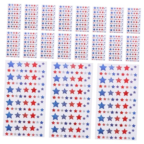 ibasenice 20 Blatt DIY Belohnungssticker Fünfzackige Sternaufkleber Stern Sticker Selbstklebend für Basteln Lehrer Eltern Pädagogik ibasenice 20 Blatt DIY Belohnungssticker Fünfzackige Sternaufkleber Stern Sticker Selbstklebend für Basteln Lehrer Eltern Pädagogik von ibasenice