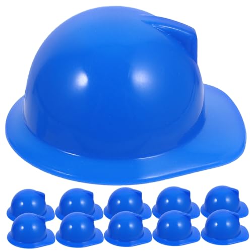 ibasenice 20 Pcs Mini-spielzeughelm Modell Spielzeugpuppenhelm 20 Stück (blau) Miniatur Schutzhelme Für Minipuppen Schutzhelme Für Plastikpuppen Mini-puppen-schutzhelm Puppenhelme Abs Blue von ibasenice