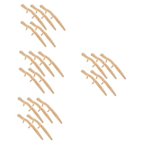 ibasenice 20 STK Bastelspielzeug Für Tiere Salamander-Spielzeug DIY Basteltier Krabbelndes Spielzeug Modell Einer Waldeidechse Lernspielzeug Wackeltierspielzeug Hölzern Schwingen Kind Holz von ibasenice