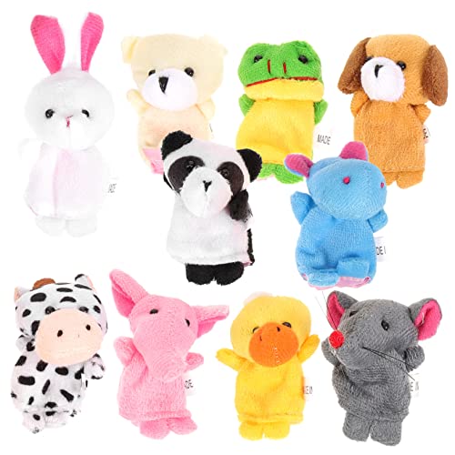 ibasenice 20 Stück Fingerpuppen Mit Tierhand Fingerpuppen Für Kleinkinder Spielzeug Jungen Und Mädchen Partygeschenke Mini-tierfiguren Zum Geschichtenerzählen Zufälliger Stil von ibasenice