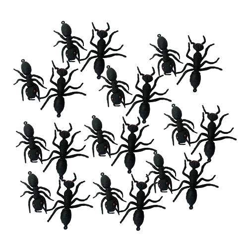 ibasenice 20 STK Halloween Requisiten Ameisen Knifflige Requisiten Ameisen Requisiten Künstlich Black von ibasenice