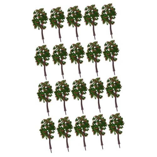 ibasenice 20 STK Künstliche Baumminiatur Kaktus-Ornament Bäume Landschaftsbaummodelle Modellbaum Miniaturzug Modell Kiefern Mini-gartenzubehör Modellbahn Landschaft Sandkasten Obstbaum von ibasenice
