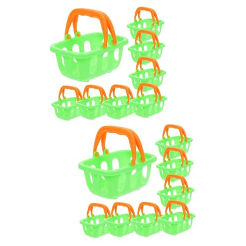ibasenice 20 STK Mini-einkaufskorb Supermarktkorb Aus Kunststoff Kinderkorb Gastgeschenke Organizer-Korb Feinschmecker-Mini-Marken-Spielzeug Spielzeug Für Kinder Obst Einkaufen Wagen Abs von ibasenice