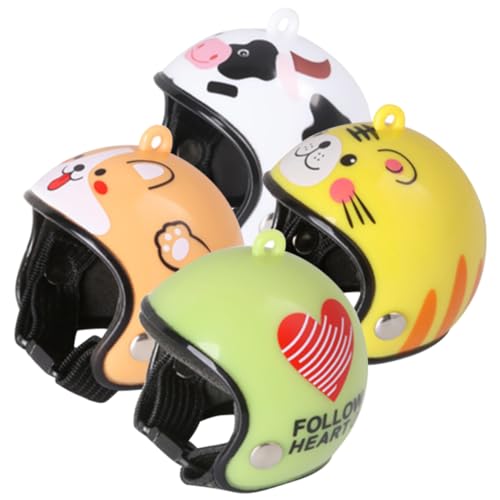 ibasenice 20 STK Schutzhelm für Haustiervögel hühnerhelme schnittschutzhelm Papagei Kopfbedeckung Sittich Nymphensittich Hut Henne Outfit Papageienhelm Hühnerkopfbedeckung Mini Küken Mütze von ibasenice