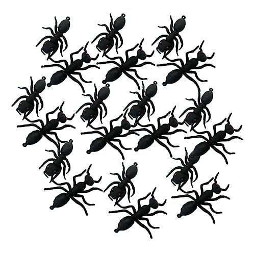 ibasenice 20 STK knifflige Requisiten Halloween Dekoration Halloween Decor streudekor Halloween Simulation Ameisen Streichspielzeug Ameisen Requisiten künstlich Black von ibasenice