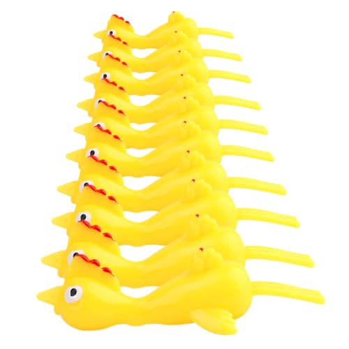 ibasenice 20 Stück Auswurf Truthahn stressabbau Toy Dehnbares Fun Toy Cartoon Truthahn Party-Fingerspielzeug Kinderversorgung Yellow von ibasenice