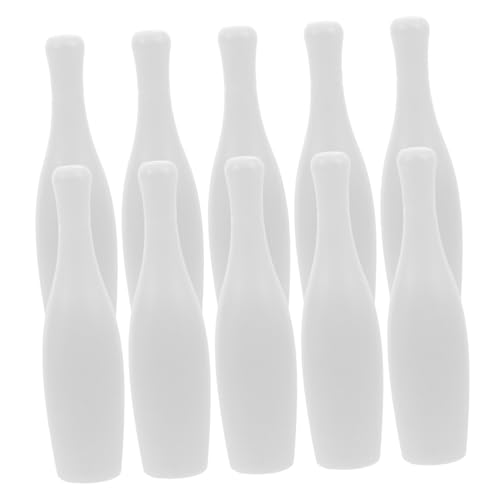 ibasenice 20 Stück Bowlingkugel Mini Ersatz Bowling Schreibtisch Bowling Spielteile Mini Bowlingkugeln Schreibtisch Bowling Spielbälle Tisch Bowling Tischfußball Bowling Weiß von ibasenice