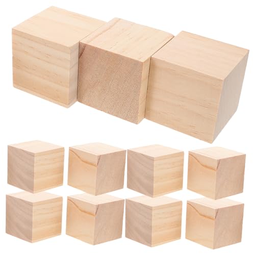 ibasenice 20 Stück DIY Holzklötze Unlackierte Holzwürfel für Bastelprojekte Blanko zum Malen und Lernen im Vorschulalter für Kreative Bastelstunden ibasenice 20 Stück DIY Holzklötze Unlackierte Holzwürfel für Bastelprojekte Blanko zum Malen und Lernen im Vorschulalter für Kreative Bastelstunden von ibasenice