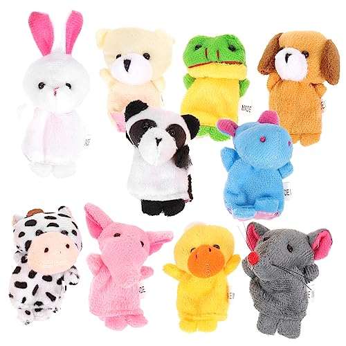 ibasenice 20 Stück Fingerpuppen Für Kleinkinder Kinderspielzeug Minispielzeug Mini Tierfiguren Fingerpuppen Figuren Fingerspielzeug Handfingerpuppe Tiere Fingerpuppe Finger Für Kleinkinder von ibasenice