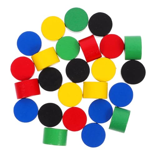 ibasenice Holzfiguren - 20 Stück Mini-spielfiguren Für Kinder Dame-brettspiel Schachbrettzubehör Ersatzfiguren von ibasenice