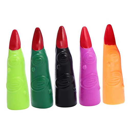 ibasenice 20 Stück Halloween Finger Halloween Costume Gruseldekoration Halloween Fingerabdeckung Nagelfingerstreich Fingernägel für Halloween Zombie-Nägel-Abdeckung Plastik von ibasenice