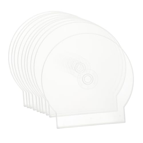 ibasenice 20 Stück Hüllen DVD Schutzhüllen DVD Aufbewahrung Jewel Case Runder Disc Halter Leere DVD Hüllen DVD Aufbewahrungshülle Hartschalen DVD Halter Einzel Disc Halter Disk Hülle von ibasenice