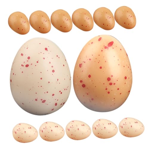 ibasenice 20 Stück Künstliche Vogeleier mit Gesprenkelte Dekoeier für DIY Frühlingsdekorationen Osterdeko und Mikro Landschaften Kreative Bastelprojekte und Vasen von ibasenice