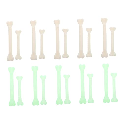 ibasenice 20 Stück Leuchtende Knochen Halloween Halloween assecoires Halloween-Spinnendekorationen Halloween-Baumschmuck Prop liefert Halloween-Party-Requisiten Plastik von ibasenice