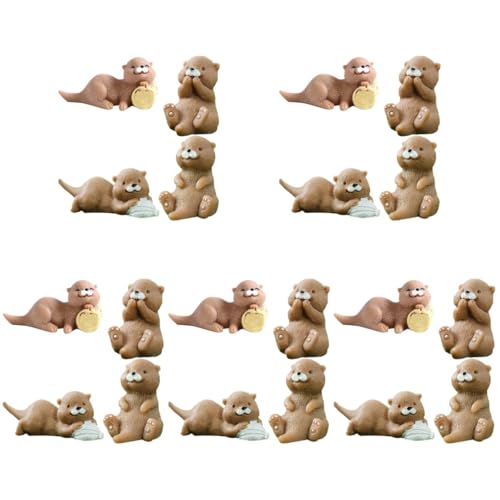 ibasenice Miniatur Otter Figuren Aus Harz FüR Kuchen Dekoration 4er Set Heimterrarium, Diy Bastelarbeiten Und Landschaftsgestaltung ibasenice Miniatur Otter Figuren Aus Harz FüR Kuchen Dekoration 4er Set Heimterrarium, Diy Bastelarbeiten Und Landschaftsgestaltung von ibasenice