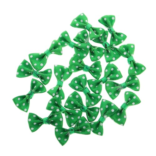 ibasenice 20 Stück Mini Schleifen für Puppen Vorband Schleifen Zubehör für DIY Bastelprojekte und Puppenhaus Dekoration für Kreative zu Patrick Day von ibasenice