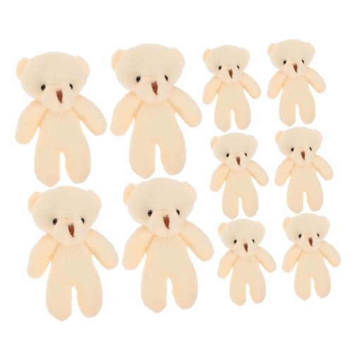 ibasenice 20 Stück Mini Schlüsselanhänger Weiche Deko für Diy Geburtstagsfeiern Hochzeiten Valentinstag und Mehr Robuste und Praktische Bärenfiguren von ibasenice