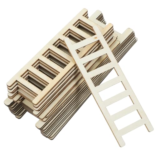 ibasenice 20 Stücke Miniatur Leiter Verzierungen Holz Mini Leiter Für Puppenhaus Fee Decor Set ibasenice 20 Stücke Miniatur Leiter Verzierungen Holz Mini Leiter Für Puppenhaus Fee Decor Set von ibasenice