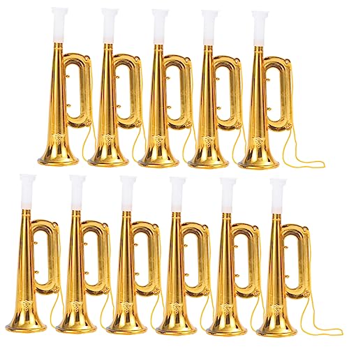 ibasenice 20 Stück Party Trompete Musikinstrumente für Kleine Musiker Goldene Trompete mit Riemen für Geburtstagsfeiern und Kindergartenaktivitäten ibasenice 20 Stück Party Trompete Musikinstrumente für Kleine Musiker Goldene Trompete mit Riemen für Geburtstagsfeiern und Kindergartenaktivitäten von ibasenice