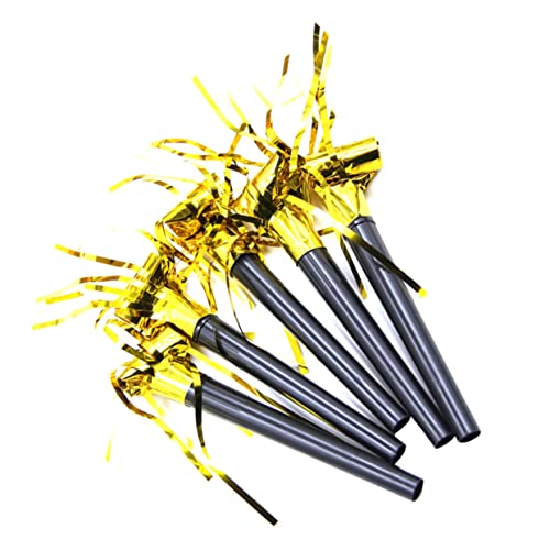 ibasenice 20 Stück Partyspielzeug Kind Noisemaker Partykrachmacher Partypfeife Partygeschenke Pfeifen Partypfeifen Golden von ibasenice