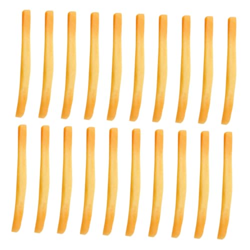 ibasenice 20 Stück Pommes-Modell Simulationsdekoration Realistisches Lebensmittelspielzeug Künstliche Nahrung Lebensmittel-Requisiten Zur Präsentation Künstliche Pommes Frites Chocolate von ibasenice