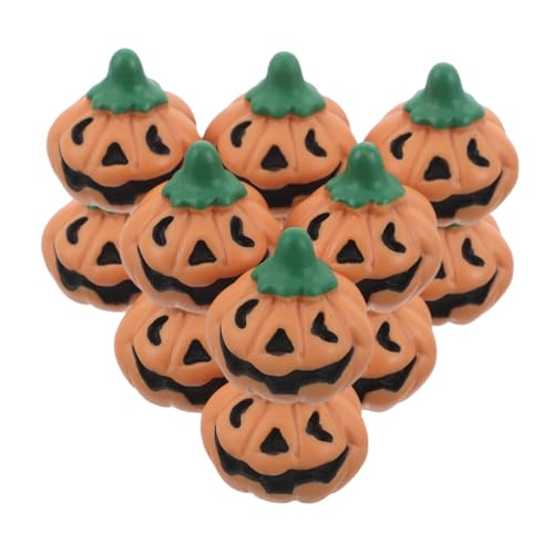 ibasenice 20 Stück Puppenhaus Halloween Dekoration Kleine Jack-Lanterns aus Robustem Harz für Tischdeko Party-Goodies Bastelbedarf und Herbstliche Akzente von ibasenice
