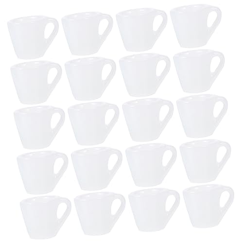 ibasenice Winziges Kaffeetassen-Set 20-teilig Miniatur-teetassen Dekoratives Zubehör Für Die Miniatur-landschaftsgestaltung von ibasenice