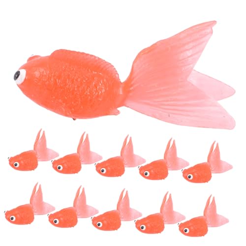 ibasenice 20 Stück Simulation Eines Goldfischspielzeugs Tank Aquarium Künstlicher Gefälschter Fisch Fischschmuck Für Aquarien Zubehör Für Aquarienbedarf Zierfisch Plastik von ibasenice