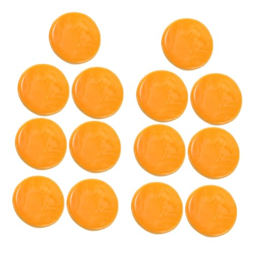 ibasenice 20 Stück Simulierte Kekse Essen Gefälschte Keksknacker Mini-kuchenformen Essbarer Glitzer Gefälschte Kekse Essbarer Glanzstaub Lebkuchen Falsches Cupcake Kuchen -Topper Gebäck PVC von ibasenice
