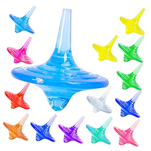 ibasenice 20 Stück Spinnendes Edelsteinspielzeug Outdoor draußen gartenspielzeug Indoor- für lustiger Kreisel Fingerkreisel Acryl von ibasenice