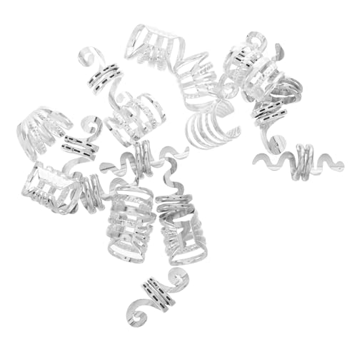 ibasenice 20 Stück Teiliges Haarschmuck für Zöpfe aus Legiertem Metall Hohlringförmige Dreadlock Accessoires Vielseitige Haar Charms für Frauen Modischer Look für Partys und Hochzeiten von ibasenice
