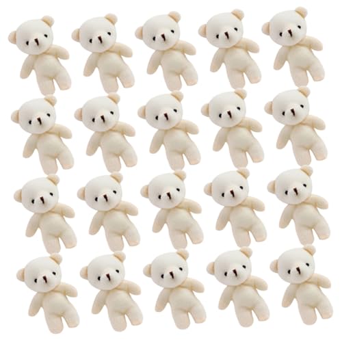ibasenice 20 Stück Teiliges Mini Bärenfiguren Niedliche Kleine Bären für DIY Schlüsselanhänger Geburtstagsdekoration und Vielseitige Wohnaccessoires Einfache Handhabung Geschenkidee für von ibasenice