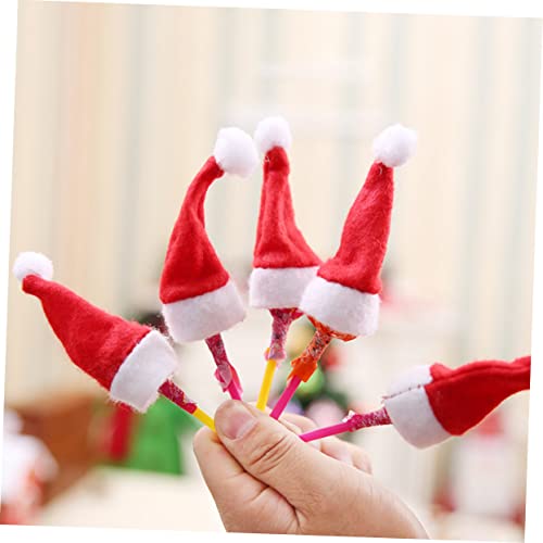 ibasenice 20 Stück Teiliges Mini Weihnachtsmützen aus Robustem Vliesstoff Wiederverwendbare Lutscher Hüte für DIY Candy Package Niedliche Weihnachtsdeko für Süßigkeiten und ibasenice 20 Stück Teiliges Mini Weihnachtsmützen aus Robustem Vliesstoff Wiederverwendbare Lutscher Hüte für DIY Candy Package Niedliche Weihnachtsdeko für Süßigkeiten und von ibasenice