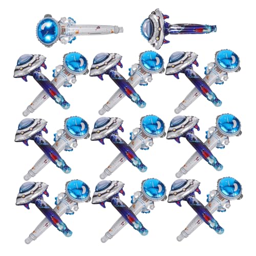 ibasenice 20 Stück Teiliges Weltraum-partyset mit Handlichen Aufblasbaren Astronaut Ufo-folienballons Langlebig aus Aluminiumfolie Kinderleichte Inflation für Geburtstags von ibasenice