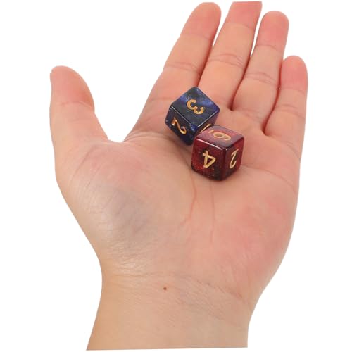 ibasenice 20 Stück Teiliges Würfelset Acryl Zahlenwürfel mit Galaxy-Optik Langlebige Sechsseitige Spielwürfel für Tabletop RPG Strategiespiele und Partyspiele für Rollenspiele und von ibasenice