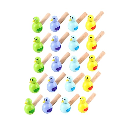 ibasenice 20 Stück Vogelpfeife Mädchen Musikinstrumente Kinderspielzeug Kinderpfeife Pfeife Für Cartoon Pfeifen Kreative Pfeifen Pfeifenspielzeug Holz von ibasenice