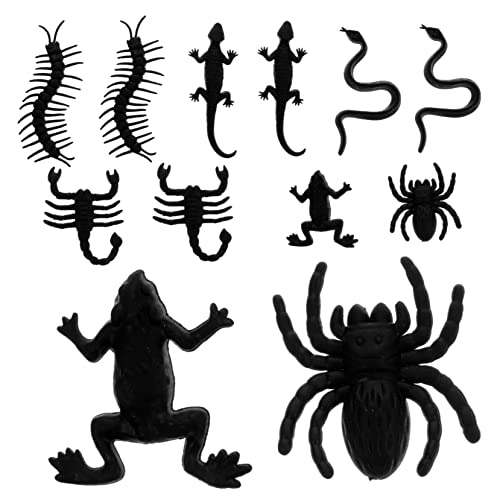 ibasenice 20 Stück simuliertes Insektenspielzeug Mini Plüsch Hai Schlange Halloween Halloween assecoires Gruselige Spielzeuge Kid Toys Spinnenmodell Halloween-Frosch Plastik Black ibasenice 20 Stück simuliertes Insektenspielzeug Mini Plüsch Hai Schlange Halloween Halloween assecoires Gruselige Spielzeuge Kid Toys Spinnenmodell Halloween-Frosch Plastik Black von ibasenice