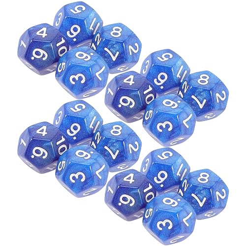 ibasenice 20 Stücke 12 Würfel Mathematik Spiele Tisch Acryl von ibasenice