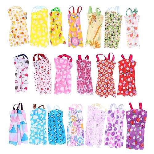 ibasenice 20 Teilige Puppenkleidung Kinderkleidung Kinderplatz Mädchenkleidung Bekleidung Outfits Für Mädchen Mädchenkleid Puppen Outfits Puppenkleid Spiel 29 cm Puppenkleid von ibasenice