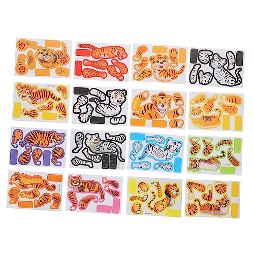 ibasenice 200 STK Tiere Puzzle 3D-Montagepuzzle interaktives Kinderspielzeug Spielzeuge Spielzeug für Kleinkinder Kinderfrühes Lernspielzeug Rätsel für Kleinkinder Papier Zubehör Schaum von ibasenice