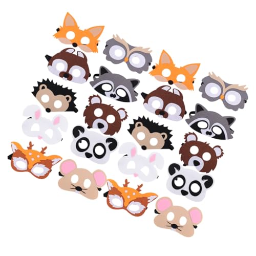 ibasenice 20St Cartoon-Dschungel-Tiermaske Figuren Masken Schlafmaske Wolf Gesicht halloween mask halloweenmaske hallowen masks Bühnenauftrittsmaske Maskerade Zubehör Halloween-Maske gefühlt ibasenice 20St Cartoon-Dschungel-Tiermaske Figuren Masken Schlafmaske Wolf Gesicht halloween mask halloweenmaske hallowen masks Bühnenauftrittsmaske Maskerade Zubehör Halloween-Maske gefühlt von ibasenice