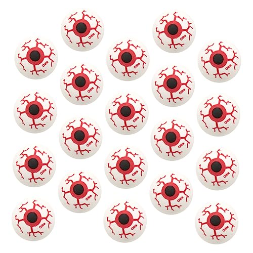 ibasenice 20St Hüpfballaugen Halloween Party Deko Halloween Halloween assecoires Halloween- deko Halloween DEK Halloween-Partygeschenke Innovative Ballgeschenke Flummi PVC rot von ibasenice