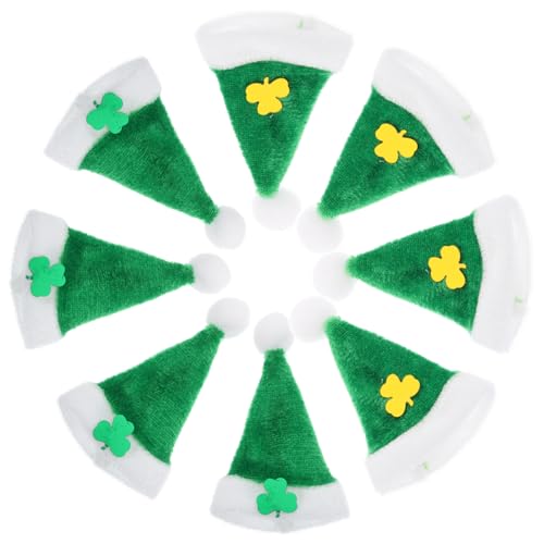 ibasenice St. Patricks Day-Feier-Set: 20 Mini-plüschhüte Dekorative Ornamente Für Puppen Und Basteldekor. von ibasenice