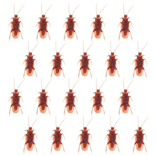 ibasenice 20pcs Gefälschte Kakerlaken Realistische Simulation Spielzeug Streich Requisiten Für Halloween Party Dekorationen von ibasenice