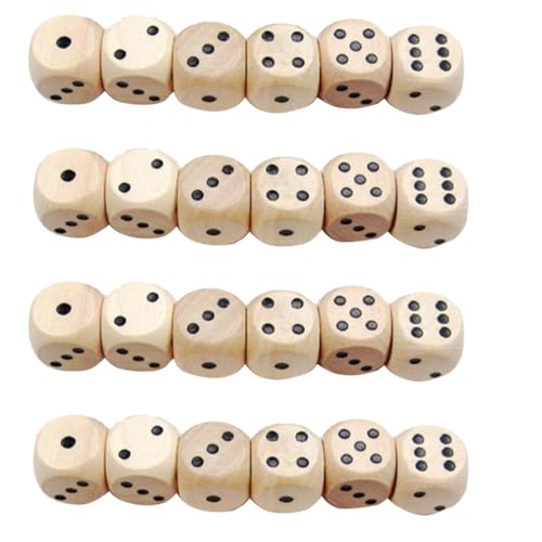 ibasenice 20St Würfel настольные игры Board Games Virtu brettspiel Board gamees Games Night playroom playhome leeres Brettspiel Flash- Partyzubehör Party Gefälligkeiten Hölzern von ibasenice