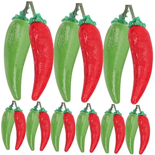 ibasenice Lebensechtes Miniatur-gemüseset – 20-teilige Chili- Und Karottenmodelle Als Puppenhauszubehör Perfekt Für Kinder ibasenice Lebensechtes Miniatur-gemüseset – 20-teilige Chili- Und Karottenmodelle Als Puppenhauszubehör Perfekt Für Kinder von ibasenice